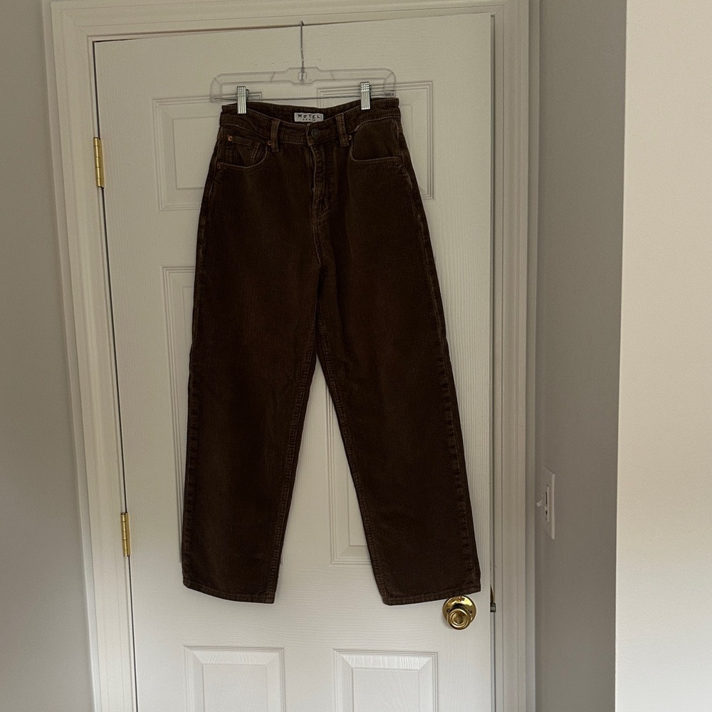 Motel Rocks Corduroy Pants in Tan